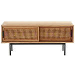 ТВ-тумба из дуба и плетеного ротанга Wicker Chasey TV Stand варинант исполнения - 1 | Loft Concept в Барнауле