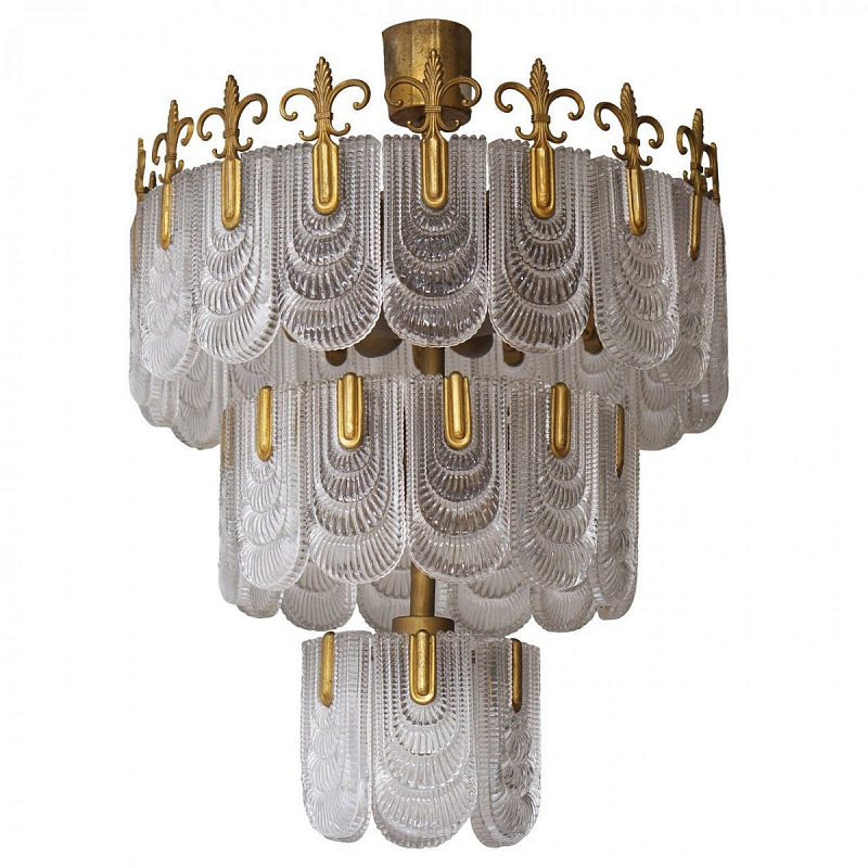 Люстра Large Art Deco Murano Kaiser Leuchten Chandelier Латунь Люстра Large Art Deco Murano Kaiser Leuchten Chandelier Латунь в Барнауле | Loft Concept