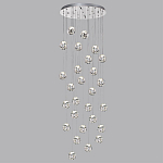 Люстра каскадня с 27-ю прозрачными шарообразными подвесами Bubbles Bocci варинант исполнения - 5 | Loft Concept в Барнауле