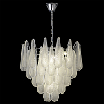 Люстра с подвесками из рифленного стекла в форме капель Textured Glass Chandelier варинант исполнения - 13 | Loft Concept в Барнауле