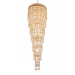 Люстра многоярусная каскадная с хрустальными подвесками Roul Crystal Light варинант исполнения - 5 | Loft Concept в Барнауле