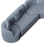 Угловой модульный диван Calypso с поворотным механизмом  варинант исполнения - 9 | Loft Concept в Барнауле