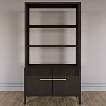 Стеллаж Primo с ящиками Темный орех варинант исполнения - 1 | Loft Concept в Барнауле