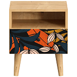 Прикроватная тумба с изображением на ящике Elise Nightstand варинант исполнения - 9 | Loft Concept в Барнауле