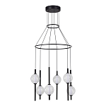 Люстра светодиодная с 6-ю сферическими стеклянными плафонами Splatter варинант исполнения - 3 | Loft Concept в Барнауле