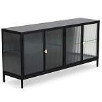 Сервант четырехдверный с рифленым стеклом The Keeper варинант исполнения - 1 | Loft Concept в Барнауле