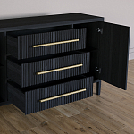 Буфет Primo с тремя ящиками и двумя фасадами Черный дуб варинант исполнения - 4 | Loft Concept в Барнауле