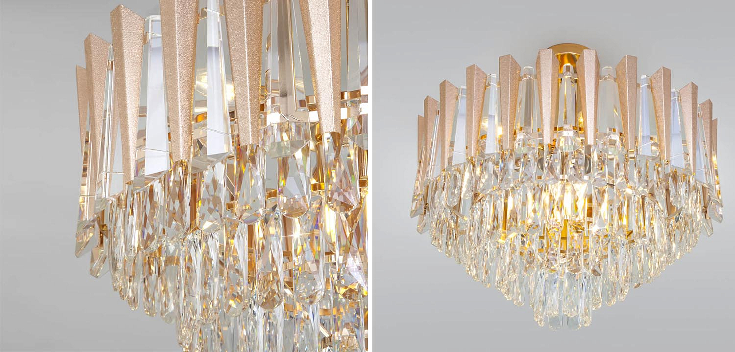 Потолочная люстра Crystal Edge Chandelier Потолочная люстра Crystal Edge Chandelier - Loft-Concept в Барнауле