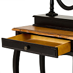 Трельяж черный из массива березы с зеркалом и ящиком Vintage варинант исполнения - 2 | Loft Concept в Барнауле