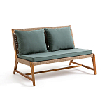 Садовый 2-х местный диван с каркасом из акации Green варинант исполнения - 1 | Loft Concept в Барнауле