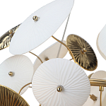Люстра с белыми и золотистыми цветами Dahlia Flowers Lamp варинант исполнения - 7 | Loft Concept в Барнауле