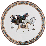 Чайный сервиз из фарфора с изображением лошадей на 6 персон 15 предметов Porcelain Horse Set  варинант исполнения - 6 | Loft Concept в Барнауле