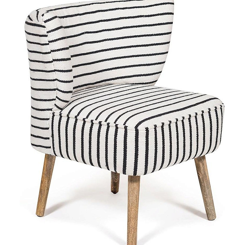 Кресло Black and White Stripes Черно-белый Кресло Black and White Stripes Черно-белый в Барнауле | Loft Concept