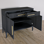 Буфет Primo с двумя ящиками и двумя фасадами Черный дуб варинант исполнения - 4 | Loft Concept в Барнауле