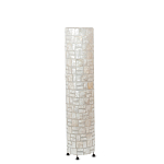 Торшер из перламутра на металлическом каркасе Indonesian Cylinder варинант исполнения - 4 | Loft Concept в Барнауле