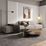 Комплект их 2-х круглых дизайнерских журнальных столов Difelap варинант исполнения - 2 | Loft Concept в Барнауле