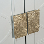 Шкаф бежевый двухдверный с полками и штангой Eccentricity варинант исполнения - 3 | Loft Concept в Барнауле