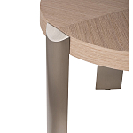 Столик журнальный круглый со светлым шпоном Light Veneer Table варинант исполнения - 6 | Loft Concept в Барнауле