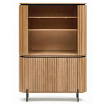 Буфет высокий из дерева манго и металла с открытыми полками и 2-мя дверцами Toinette варинант исполнения - 3 | Loft Concept в Барнауле