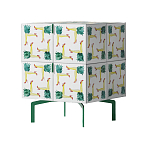 Тумба  с рисунком ShortT Pina Colada Green варинант исполнения - 3 | Loft Concept в Барнауле