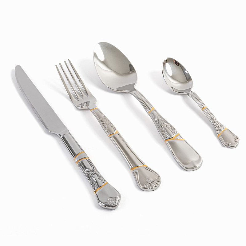 Набор столовых приборов Seletti Cutlery set Сталь Набор столовых приборов Seletti Cutlery set Сталь в Барнауле | Loft Concept