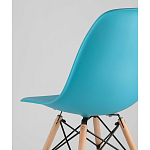 Пластиковый стул на ножках из массива бука Eames Torquoise варинант исполнения - 3 | Loft Concept в Барнауле