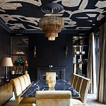 Обои ручная роспись в стиле Арт-деко Symphony Original colourway on Flint silk dupion варинант исполнения - 2 | Loft Concept в Барнауле