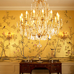 Обои ручная роспись Badminton Deep Rich Gold gilded paper варинант исполнения - 4 | Loft Concept в Барнауле