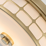 Потолочный светильник для ванных комнат цвета латунь в виде металлической клетки с геометрическими узорами Quoizel варинант исполнения - 4 | Loft Concept в Барнауле