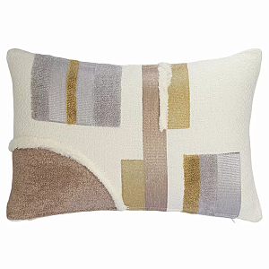 Подушка декоративная с геометрическим узором Beige Calista Mosaic