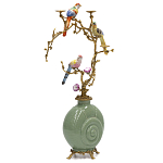 Фарфоровый подсвечник с бронзовым декором Eden Garden варинант исполнения - 2 | Loft Concept в Барнауле