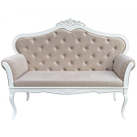 Диван в стиле прованс Montmartre Provence Sofa Beige White варинант исполнения - 1 | Loft Concept в Барнауле