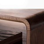 Кофейный стол из дерева с ящиком и нишей для хранения Coffee Walnut Table варинант исполнения - 6 | Loft Concept в Барнауле