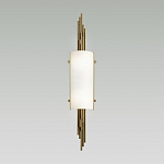 Бра с цилиндрическим белым плафоном на бронзовом основании с вертикальным декором из металлических трубок Sohne варинант исполнения - 2 | Loft Concept в Барнауле