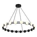 Люстра кольцевая с круглыми светодиодными источниками света Maxine Light варинант исполнения - 4 | Loft Concept в Барнауле