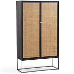 Шкаф с 2-мя дверцами из ротанга ручной работы Fuse Wicker Furniture варинант исполнения - 1 | Loft Concept в Барнауле