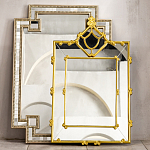 Зеркало прямоугольное Golden Classic Ornament Mirror варинант исполнения - 5 | Loft Concept в Барнауле