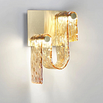 Бра волнистой формы из фактурного стекла Wave варинант исполнения - 6 | Loft Concept в Барнауле