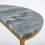 Кофейный столик с подстольем из металла Halves варинант исполнения - 2 | Loft Concept в Барнауле