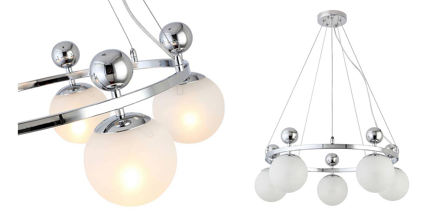 Люстра Demian Chrome Chandelier Люстра Demian Chrome Chandelier - Loft-Concept в Барнауле