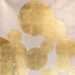 Обои ручная роспись в стиле Арт-деко Namban Colourway SC-289 on gold gilded paper варинант исполнения - 2 | Loft Concept в Барнауле