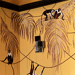 Обои с вышивкой ручной работы Étienne Original colourway on wool sateen варинант исполнения - 6 | Loft Concept в Барнауле