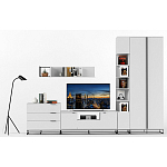 Полка навесная белая открытая Strict Lines  варинант исполнения - 6 | Loft Concept в Барнауле