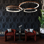 Гипсовая 3D Панель HEXAGON TEMPLE варинант исполнения - 1 | Loft Concept в Барнауле