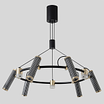 Люстра круглая с 9-ю цилиндрическими плафонами на магнитном креплении Bronze Concert варинант исполнения - 2 | Loft Concept в Барнауле