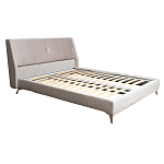 Кровать двуспальная серая Heart of the Bedroom варинант исполнения - 1 | Loft Concept в Барнауле