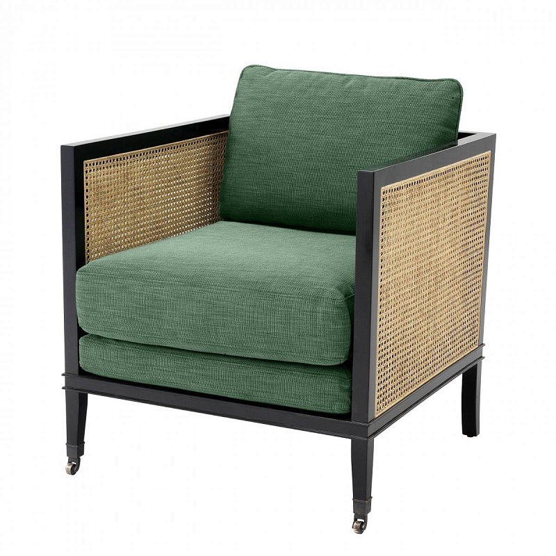 Кресло Eichholtz Chair Lauriston Зеленый Черный Кресло Eichholtz Chair Lauriston Зеленый Черный в Барнауле | Loft Concept