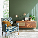 ТВ-тумба из ореха с плетеным декором Eland Wooden Wicker TV Stand варинант исполнения - 4 | Loft Concept в Барнауле