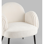 Полукресло Wave Stripes букле белый варинант исполнения - 2 | Loft Concept в Барнауле