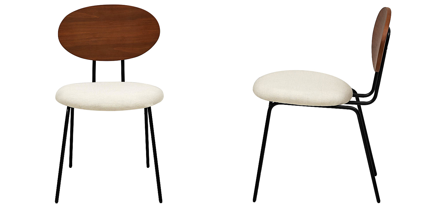 Стул на металлических ножках с деревянной спинкой Ram Loft Chair Стул на металлических ножках с деревянной спинкой Ram Loft Chair - Loft-Concept в Барнауле